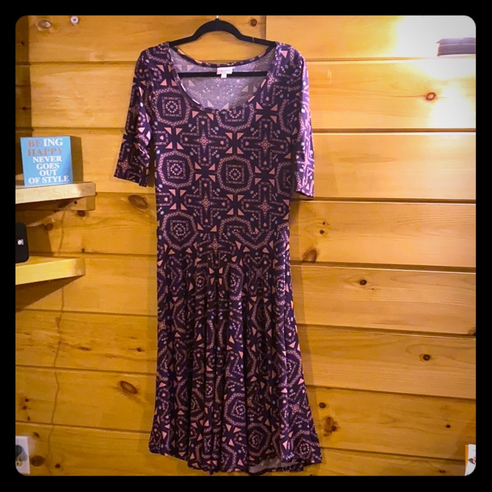 LuLaRoe Nicole Dress L
